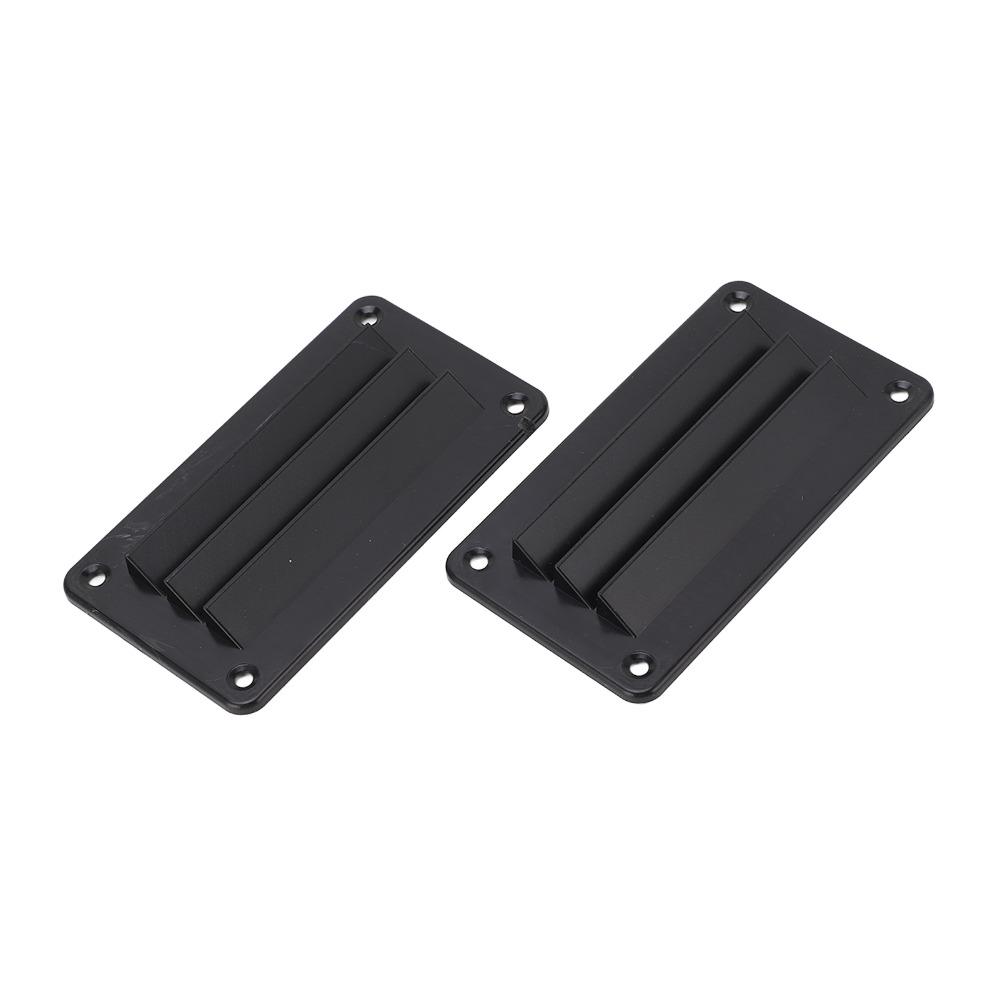 2pcs Black RV Air Vent Louver Vent Cover Outlet Grille Louver RV Ventilation Outlet  Office Use