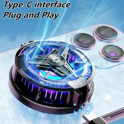 SL10 mobiiltelefoni pooljuhtmagnetradiaator RGB valgusega Pubg mängu jahutusventilaator Nutitelefoni jahuti iPhone Androidile