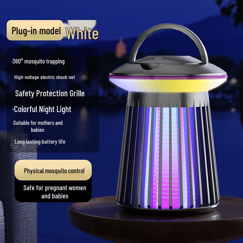 USB Rechargeable Colorful Outdoor Mosquito Killer Lamp & Nightlight