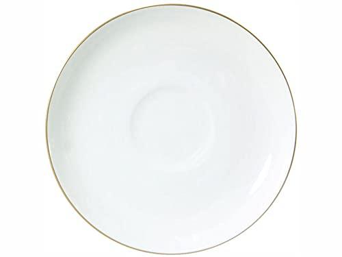 Okura Art Pottery Gold Line (Coupe Shape) Morning Cup & Saucer, Coffee/Tea, Approx. 295cc, Made In Japan, 26C/1001