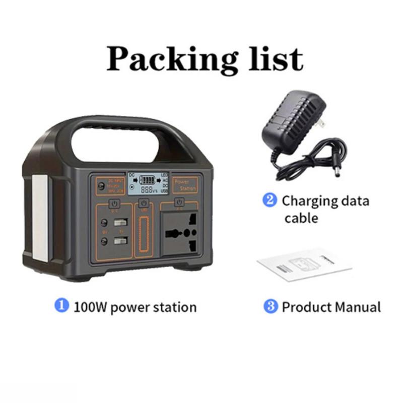 100W Mini Portable Outdoor Power Supply Lithium Iron Phosphate Battery Portable Energy Storage Power Station