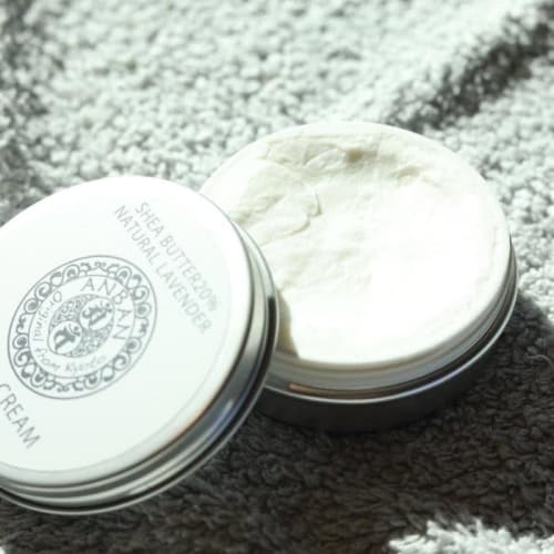 ANBAN Krém na ruce (Levandule) s organickým bambuckým máslem, 50g plechovka