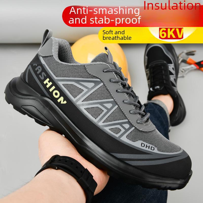 Isolierte Arbeitsschuhe für Elektriker für Herren: Sicherheitsschuhe mit stoß- und durchtrittsicherer Kunststoffkappe