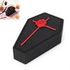 Dark Retro Desk Decor 3D Printed Gothic Coffin-Shaped Rose Storage Case Figurine, Vintage Halloween Trinket Holder Ornaments, Small Box for
