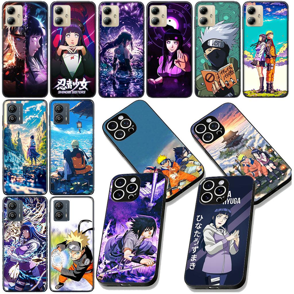 Hinata Hyuga Narutos Uchiha Sasuke Cover for Motorola Moto G86 G14 G35 G34 G45 G55 G67 G75 G85 G24 G15 G54 G57 Power Phone Case