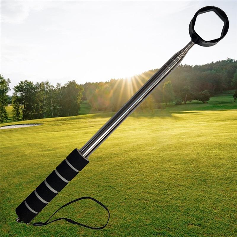 8.86 FT Telescopic Golf Ball Retriever Golf Ball Pick Up Retriever Grabber Non-Slip Handle Claw Sucker Tool Golf Accessories