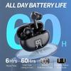 Wireless Earphone Bluetooth 5.4 Headphone 60H Playback LED Power Display EarBuds Mic Noise Cancellation Stereo Sound Headsets