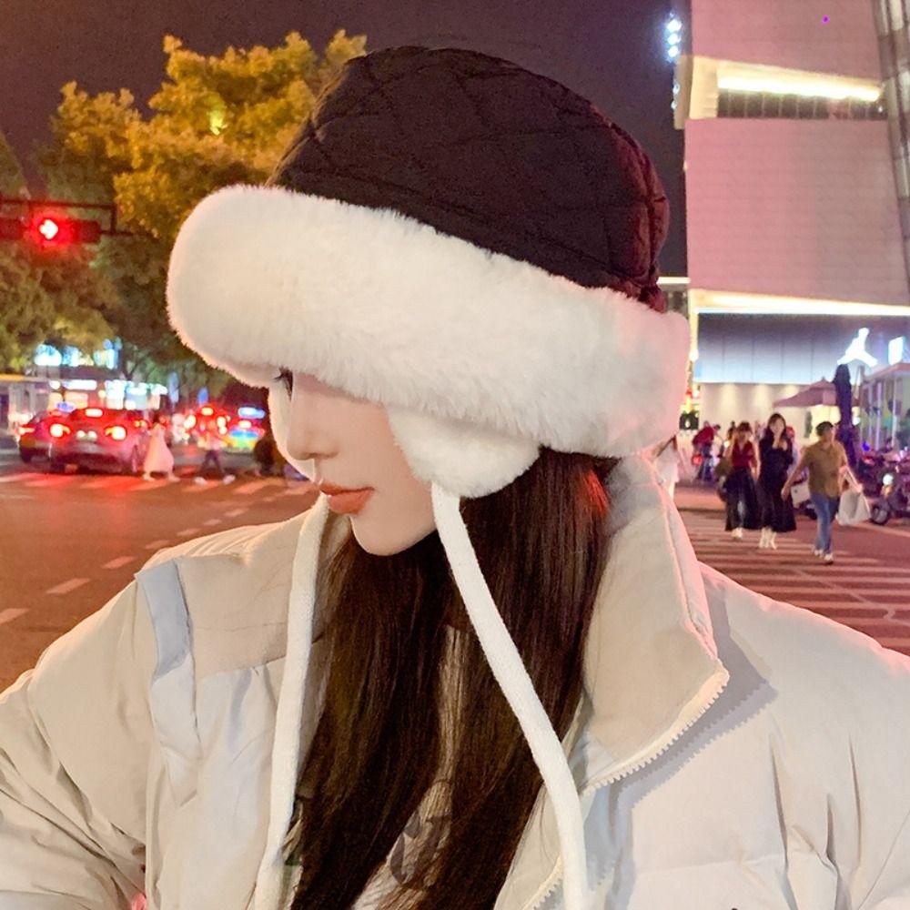 Soft Ear Protection Hat Keep Warm Fisherman Cap Outdoor Women Winter Hat Autumn Winter