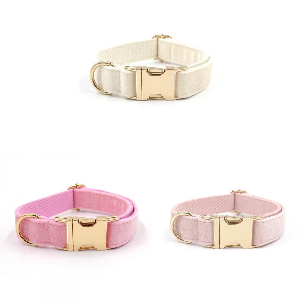 Dog Collar Material Pet Necklace With Gold Clasp For Medium And Large Dogs