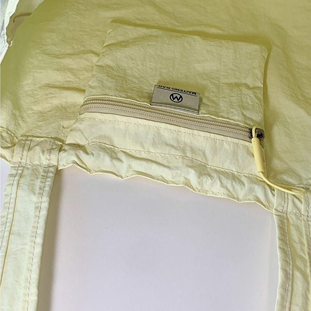 Light Weight Drawstring Bags Nylon Tote Bags Fashion Letter Shoulder Bag  Female