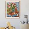 Stitch Embroidery DIY Needlework And Flowers, Wall Decoration - Multicolor, 14CT