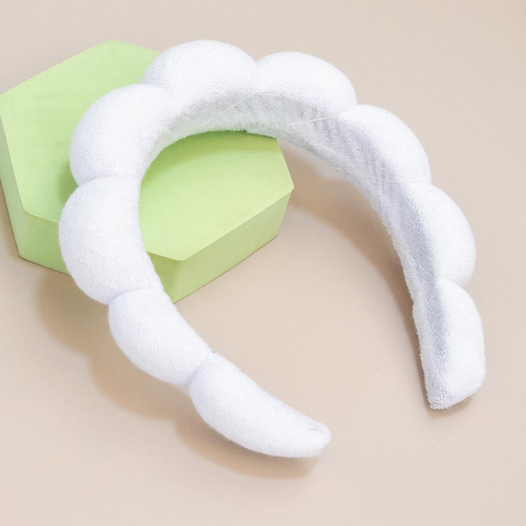 Tiara de Maquilhagem para Mulheres para Spa Faixas de Cabelo Espessas de Esponja para Cuidados com a Pele Yoga Lavagem de Rosto Spa Chuveiro Máscara Facial Adereço de Cabeça