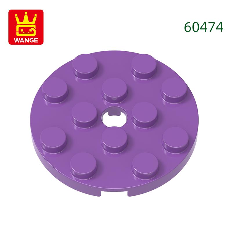 64Pcs/lot 60474 Round 4x4 featuring Pin Hole Construction Bricks Moc Technical Accessories Works With featuring Brick Toy Kids Gift Idea