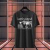 Camiseta Divertida com Logo da Bandeira Lamb of God Tamanho S-5XL Feita nos EUA Camiseta Unissex