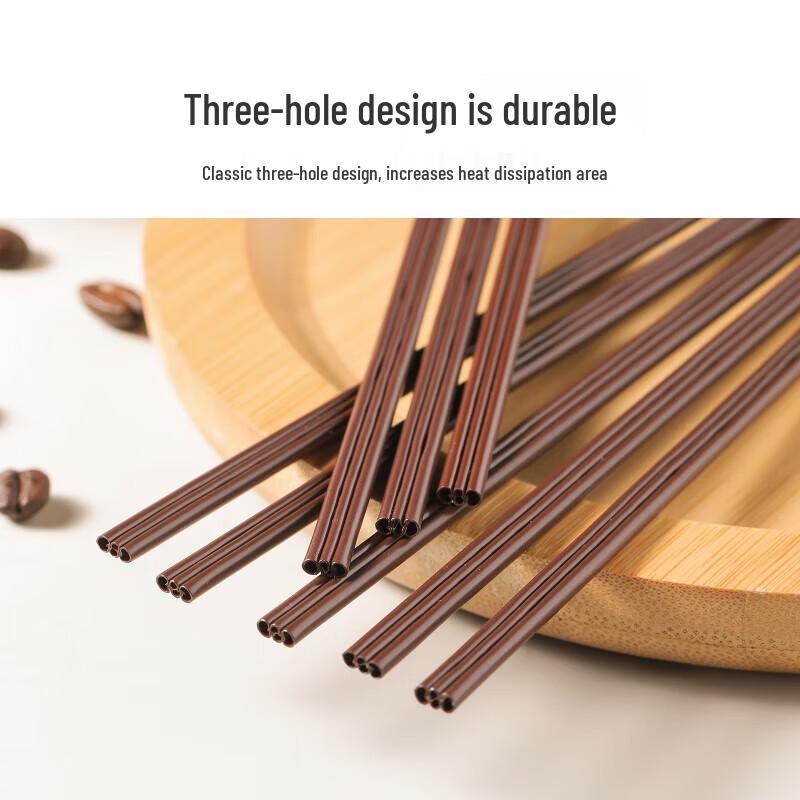 LuSu Disposable 3-Hole Hot Drink Coffee Stirring Straws