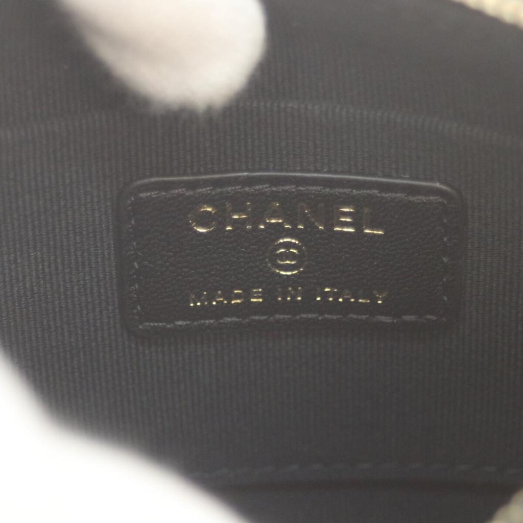 Chanel 24th Year Gift Black Velour Half Moon Chen Shoulder Bag Shoulder Bag blackUsed