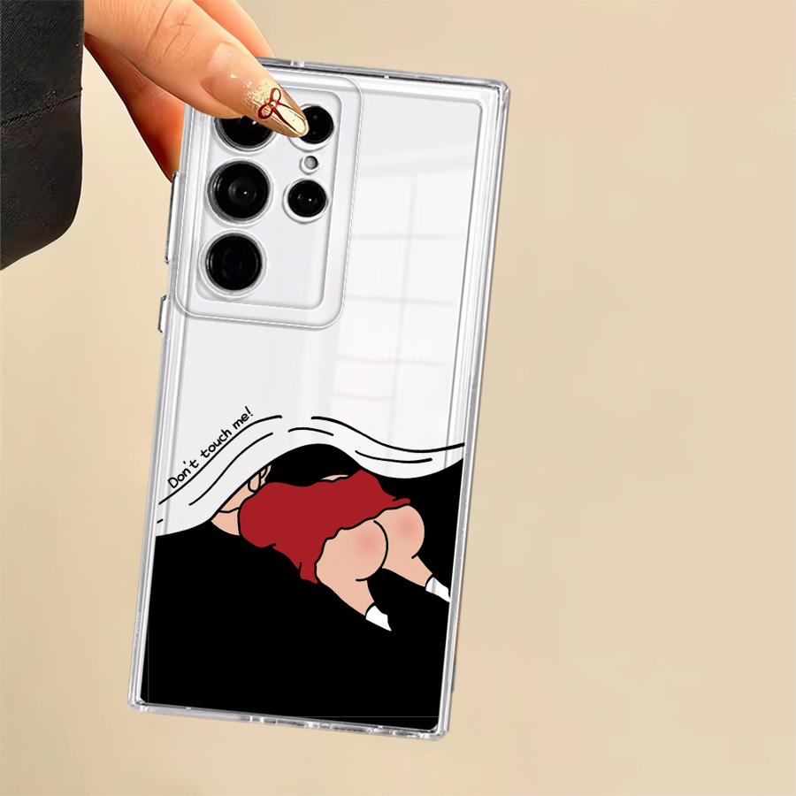 Case for Samsung Galaxy Note 20 Ultra 10 S23 Ultra S20 Plus S25 Edge S26 S22 FE S21 S24 Phone Cover Cute Crayons Shinchan