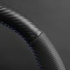 CIMF6 Custom Carbon Fiber Leather Car Steering Wheel Cover For Ford Focus 2 2005-2011 (3-Spoke) Anti-Slip Fix Worn OEM Wheel