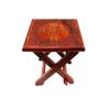 Wooden Folding Stool Square Living Room Center Table Wooden Folding Coffee Tea Table