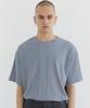 TRIP LE SENS Unisex Embossed Finish T-Shirt_Blue