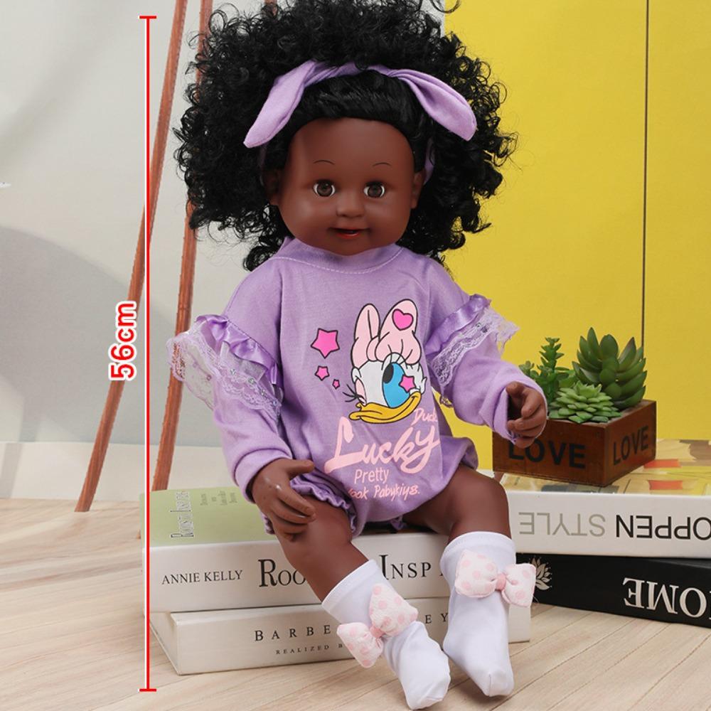 56Cm Reborn Simulation Barbie Gift Doll Baby Soft Gel Girl Toy Set Children's Doll