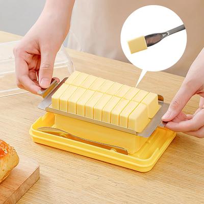 Nouveau Contenant de Stockage pour Coupe Fromage Beurre Boîte de Conservation Fraîcheur Beurre Fromage avec Couvercle Boîte Congélateur Réfrigérateur