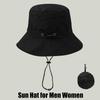 Waterproof Bucket Hat, Foldable Sun Hat With Adjustable Strap, Quick Drying, For Men And Women, Camping, Hiking