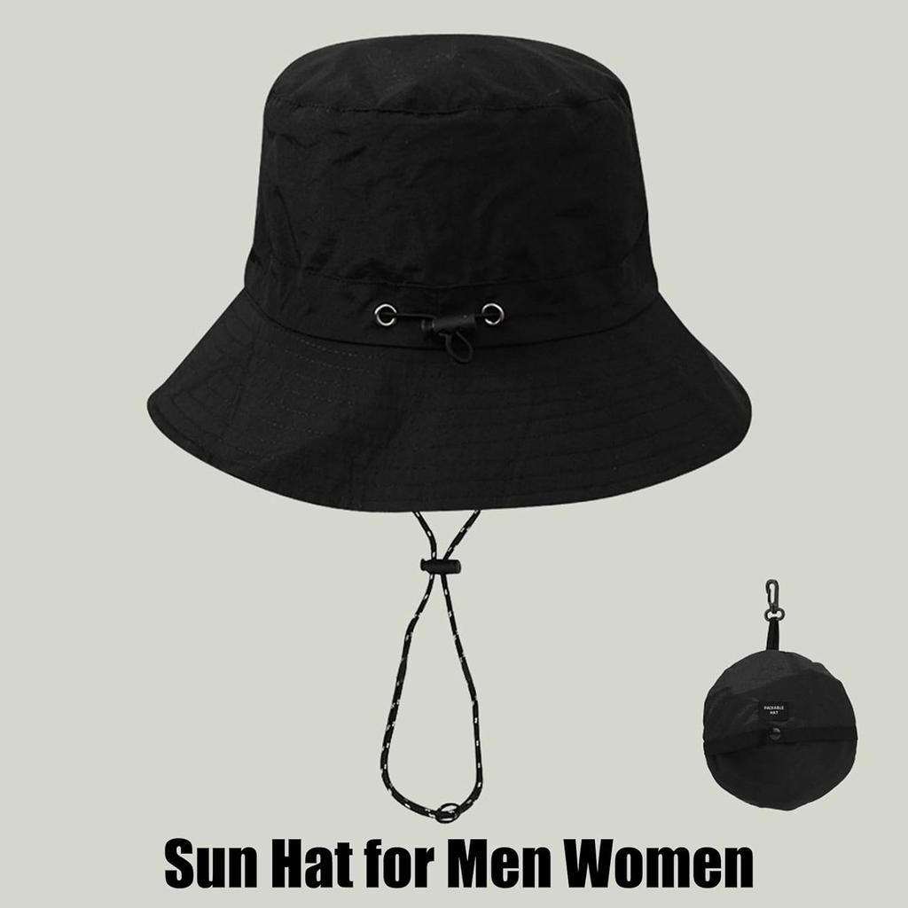 Waterproof Bucket Hat, Foldable Sun Hat With Adjustable Strap, Quick Drying, For Men And Women, Camping, Hiking