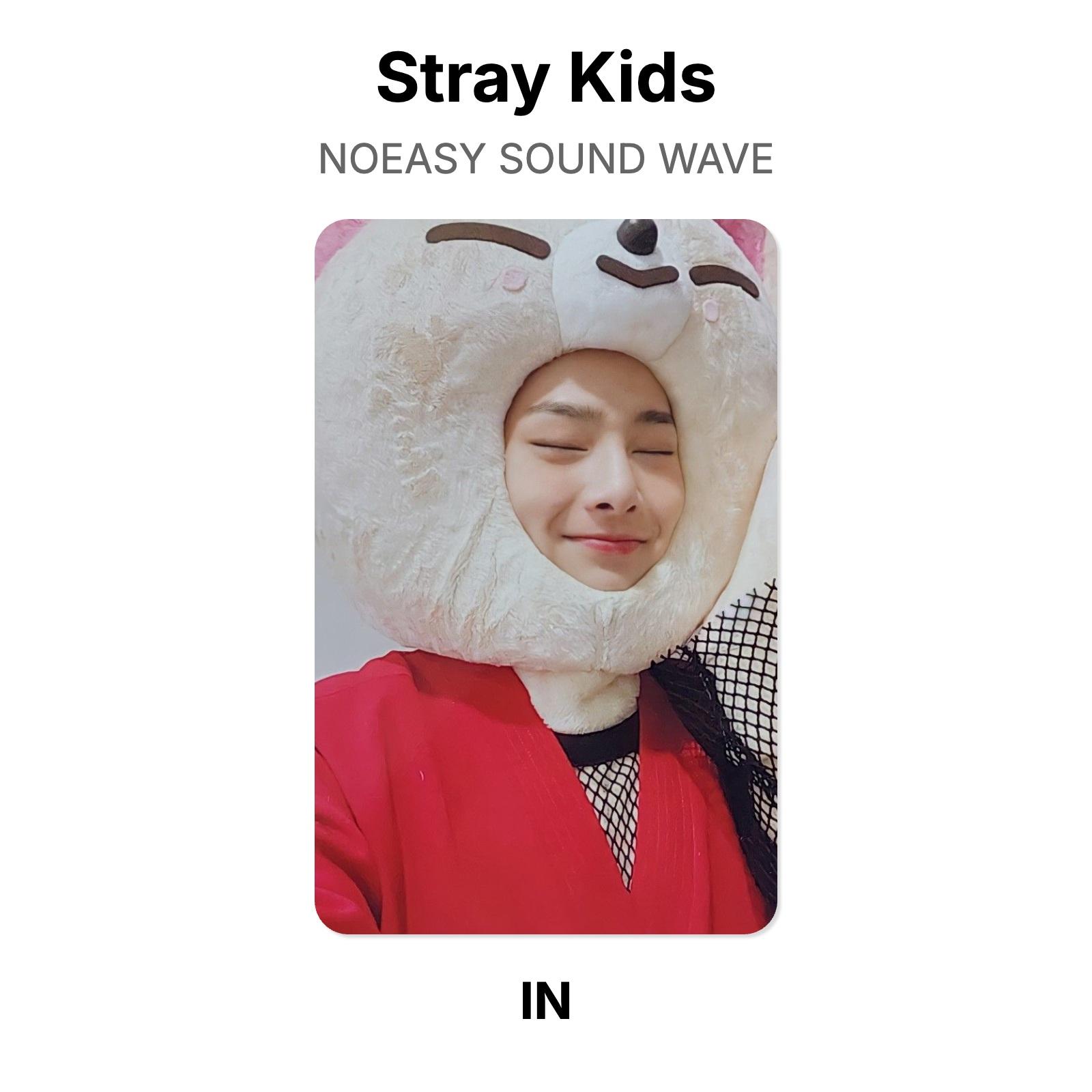 Stray Kids NOEASY SOUND WAVE Официальная фотокарточка I.N