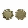Accessories Parts Fit Round 16Mm Glass Cabochon Base Setting Tray Minimalist Jewelry Components QA017