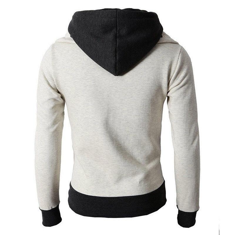 Men's Thickened Hoodies Double Zipper Assassin's Creed Autumn and Winter Slim Coat
