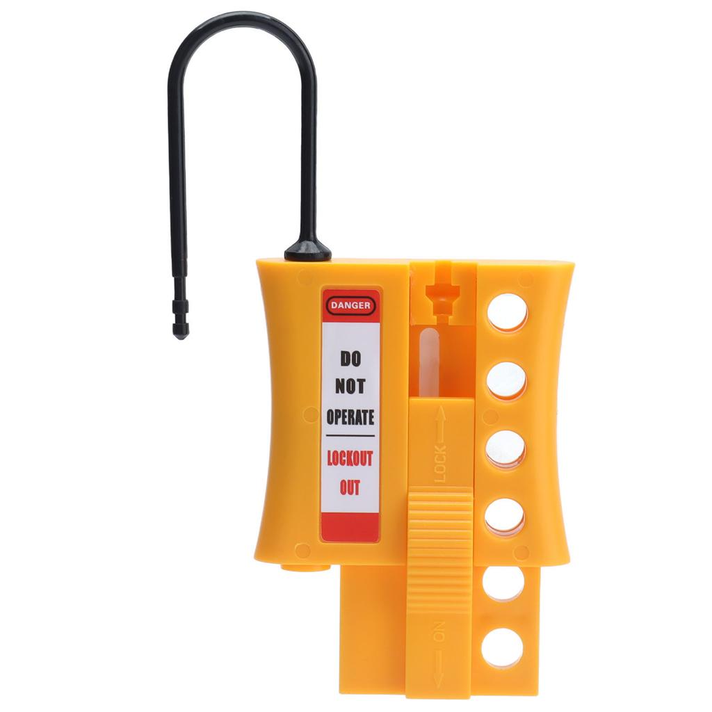 Hänglås Tagout Stoppa Utlåsning Nylon ABS 4 Hål Isolerat Loto Säkerhetslås för 36mm Nyckelhål