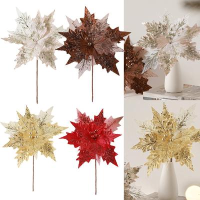 Crafted Simulated Christmas Floral Arrangement Size of 30 To 35 CM