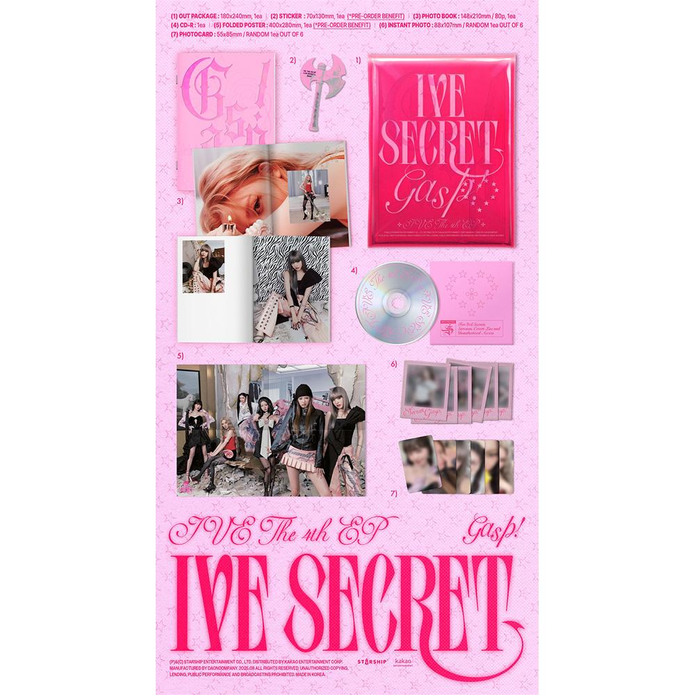 [Pre-order] IVE - IVE SECRET (Incl. Hellolive POB)