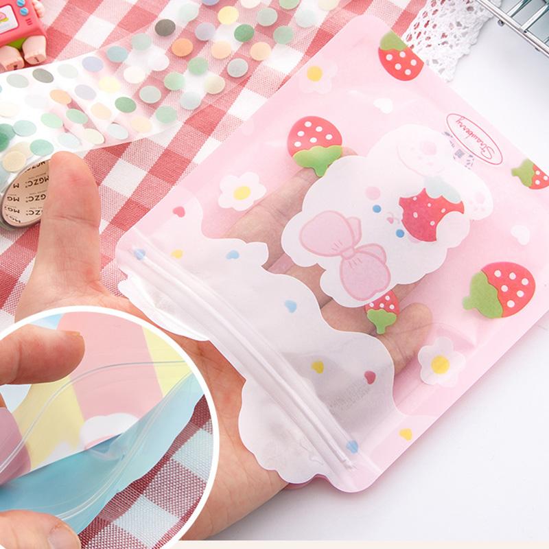 Cute Food Zip Lock Bag Cute Rabbit Bear Candy Cookie Packaging Bags Wedding Birthday Party Decorations Gift Wrapping Supplies