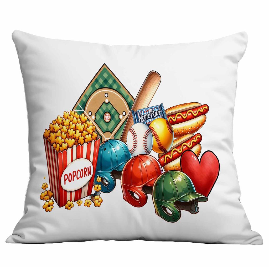 New Baseball Peripheral Printed Pillowcase Home Living Room Sofa Pillowcase Cushion Cover