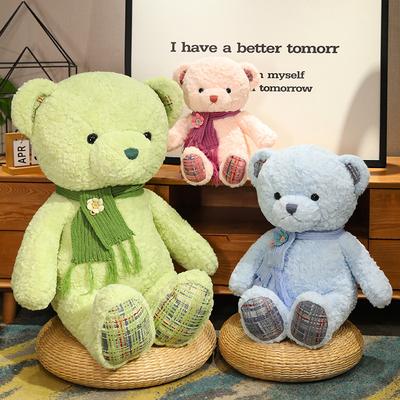 Großer Schal Bär Plüschpuppe Mädchen Bett Schlafen Teddybär Puppe Langes Wurfkissen Valentinstagsgeschenk