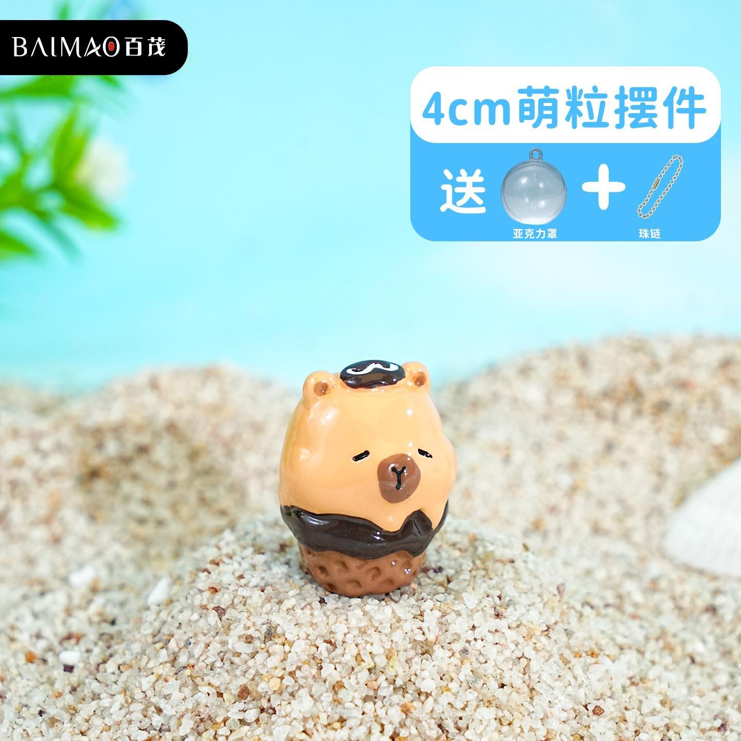 

Original Q cute capybara series keychain creative cartoon resin pendant DIY surprise egg pendant OPP bag packaging