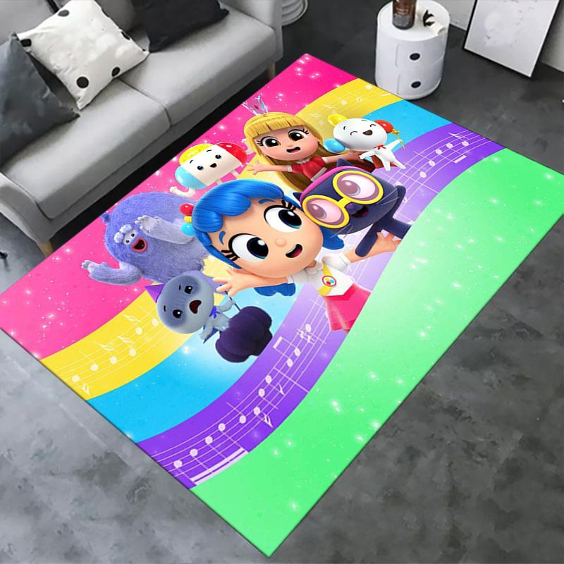 Wahre und das Regenbogenkönigreich Teppich für Wohnzimmer Schlafzimmer Zuhause Sofa Dekoration, Kinder spielen Rutschfeste Bodenmatte