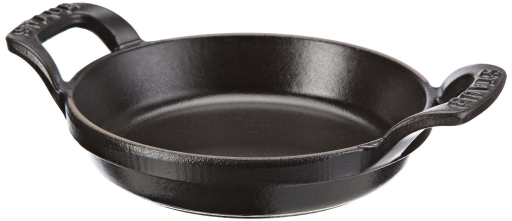 STAUB Mini Round Gratin IH Compatible Japanese Dish Dish, Black, 12cm, Dish, [Official Retailer] 40509-472