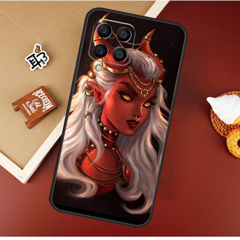 Aesthetic Devil Woman Bad Girl For Samsung Galaxy M31 M51 M21 M11 M20 M13 M33 M53 M52 M32 M12 M14 M34 M54 M55 M15 Case