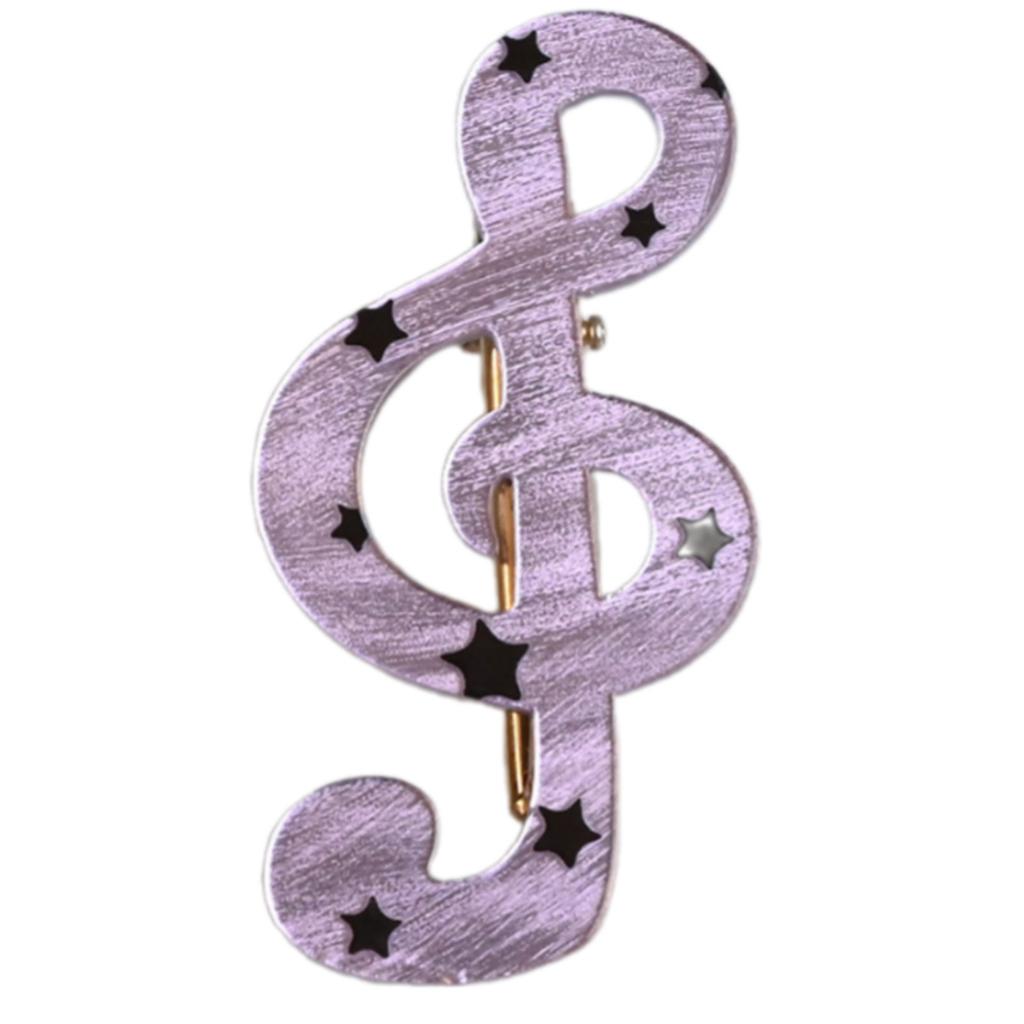 Durable Resin Hair Clips With Star Stripe And Music Note Patterns Secure Grip For All Hair Types