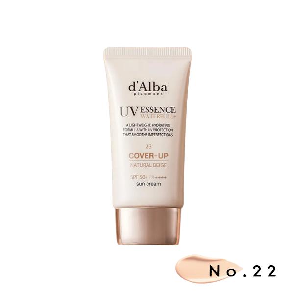 d'Alba Waterfull Tone-Up Sun Cream Natural Cover Beige 50ml (Light / Warm) SPF50+ PA++++ (10 Options)