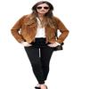 Noora Damen Wildleder Lederjacke Wildleder Fransen Braun Western Vintage Damenmantel Native American Wear Fransenjacke