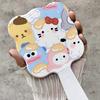 Takoyaki Sanrio Extracted Makeup Mirror Hello Kitty My Melody Handheld Mirror Comb For Women Portable Girls Gift Massage Styling