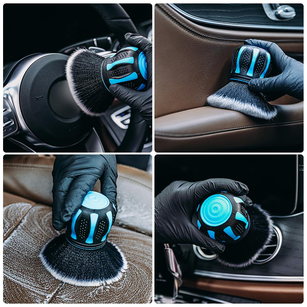 1PC Auto Detaillierung Pinsel Automobil Innen Weichen Borsten Pinsel Air Vent Staub Reiniger Detaillierung Abstauben Werkzeug Auto Reinigung