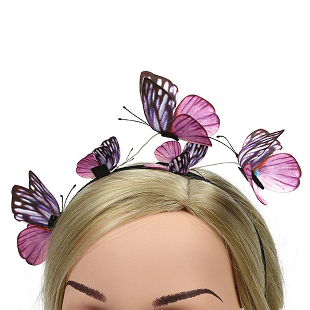 3d Butterfly Headband Butterfly Headpiece Butterfly Fascinator Hat Tea Party Hat Butterfly Hair Hoop Butterfly HairBand