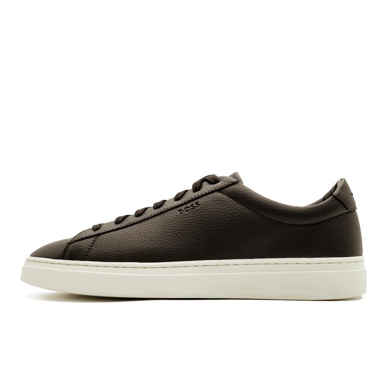 Boss Sports Boss Rubber Sole Grain Leather Sneakers (50548716202) Hugo Boss Sneakers