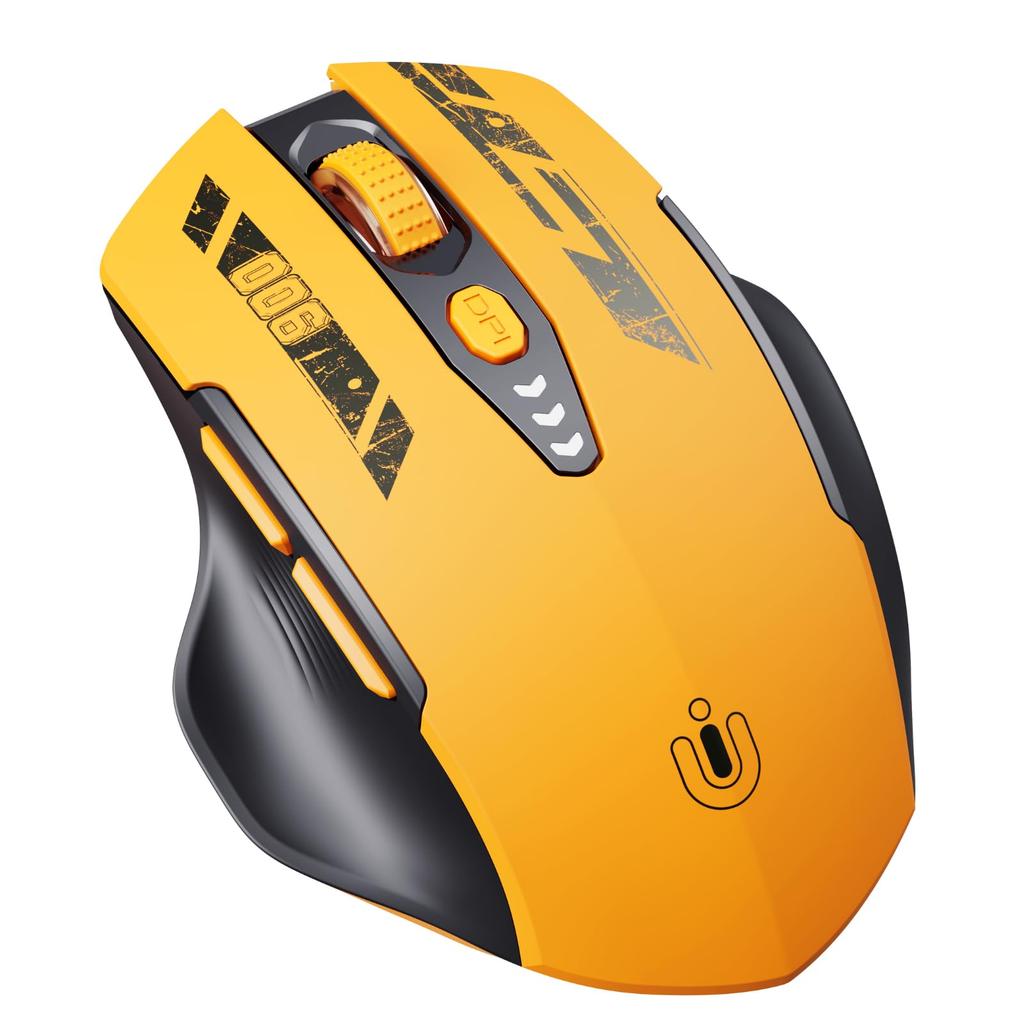 Upgraded Bluetooth Wireless 3 Connection Modes Rechargeable Ergonomic Wireless Mouse with Visual Battery DPI Ideal for Office and Study Mouse,
