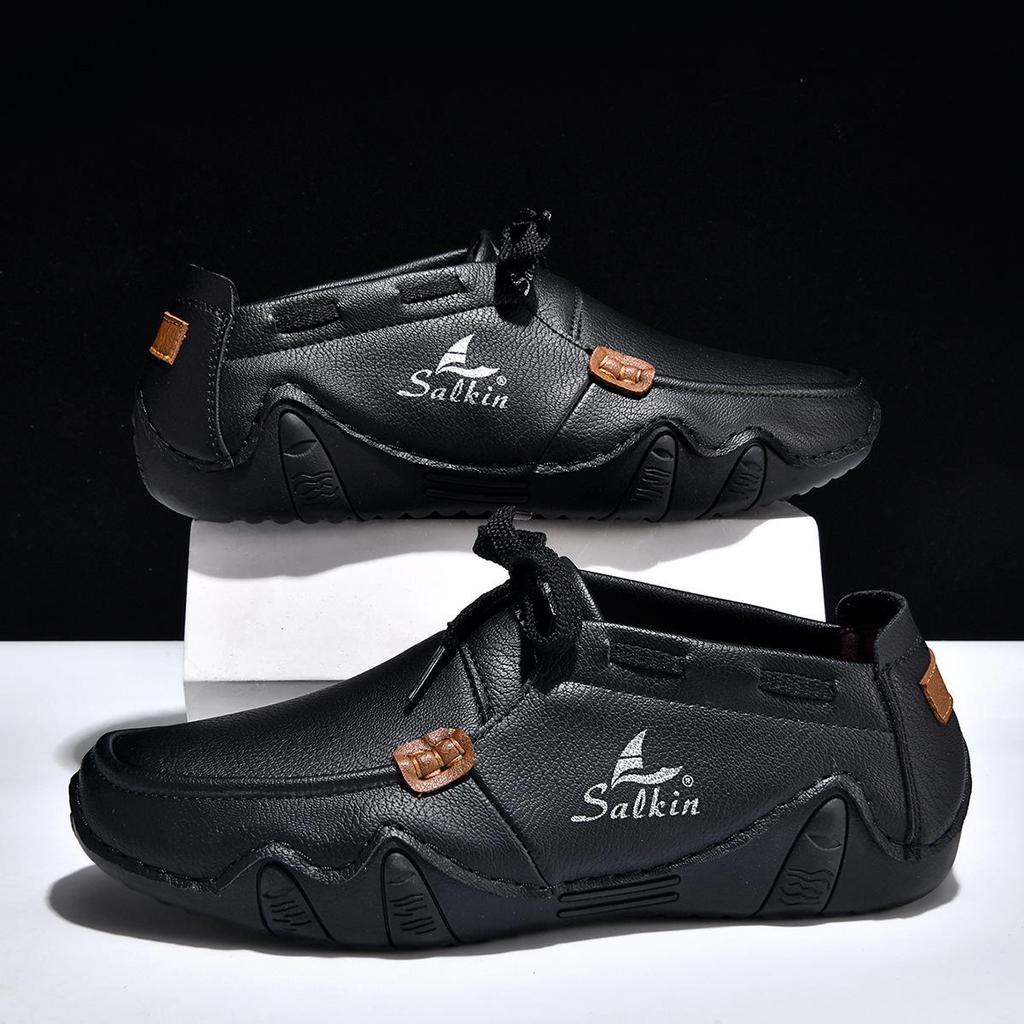 Men's Octopus Lace-up Casual Loafers - Large Size, Fashionable, Spring Collection